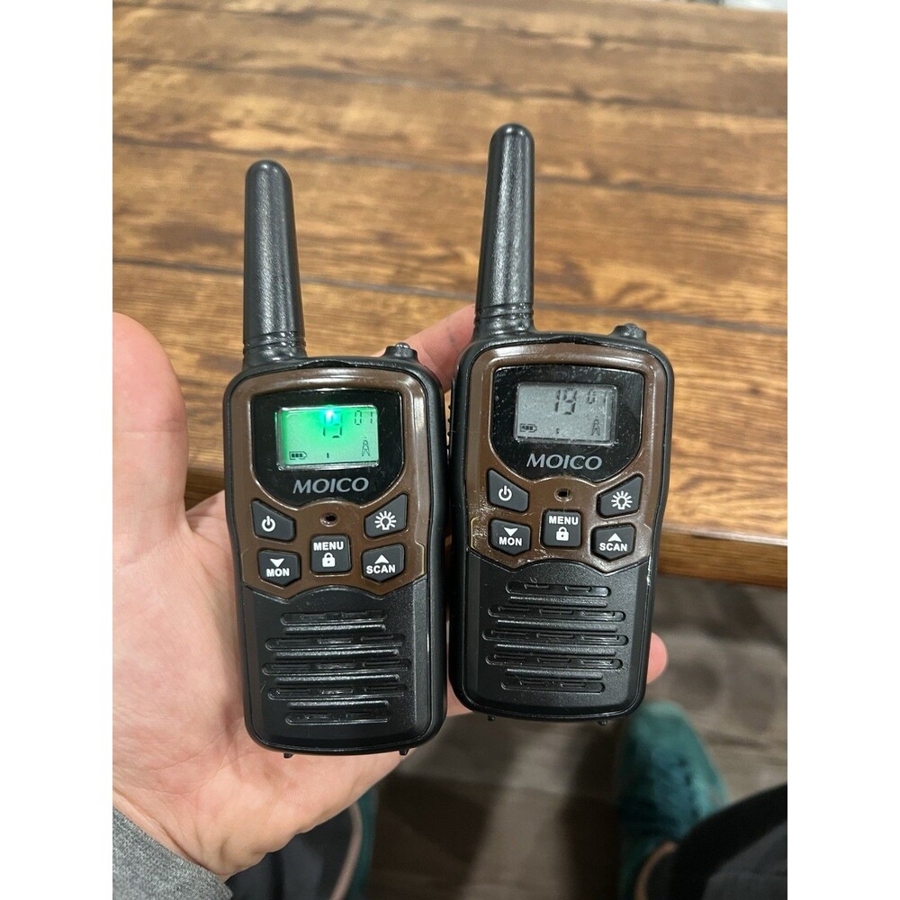 2 Pack Long Range 100 Mile Waterproof Walkie Talkie Two Way Radio - Moico